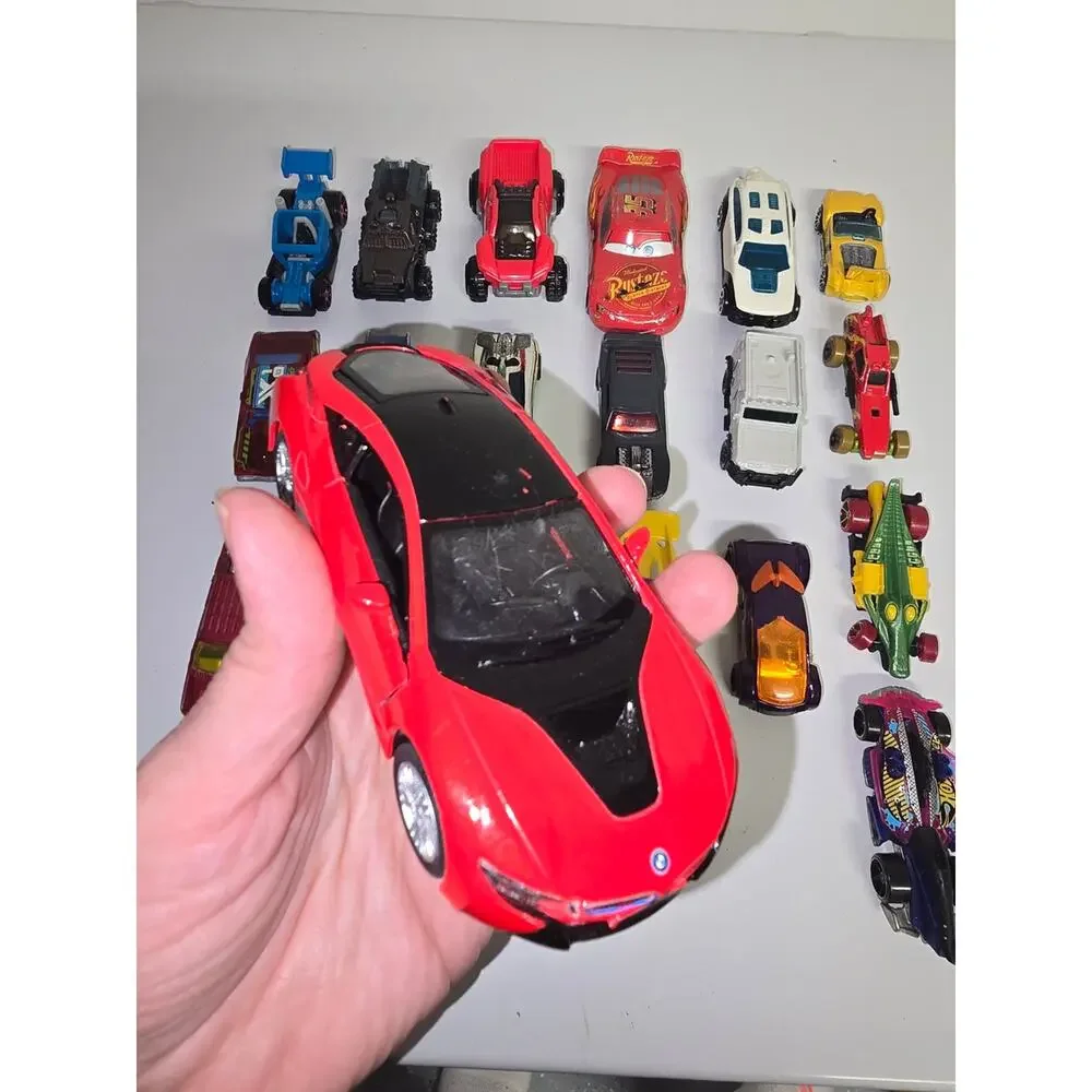 Red Kids Toy Sports Car - Die-Cast Racing Vehicle Set Of 20
